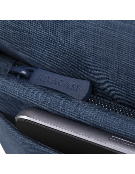 Geantă pentru Laptop Rivacase Biscayne, 15.6", Poliester, Albastru