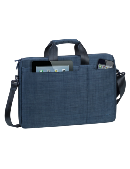 Geantă pentru Laptop Rivacase Biscayne, 15.6", Poliester, Albastru