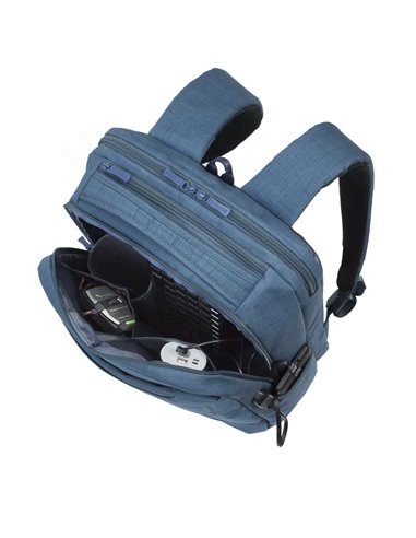 Rucsac pentru Laptop RivaCase Biscayne, 17.3", Poliester, Albastru