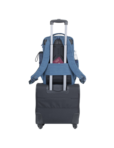 Rucsac pentru Laptop RivaCase Biscayne, 17.3", Poliester, Albastru