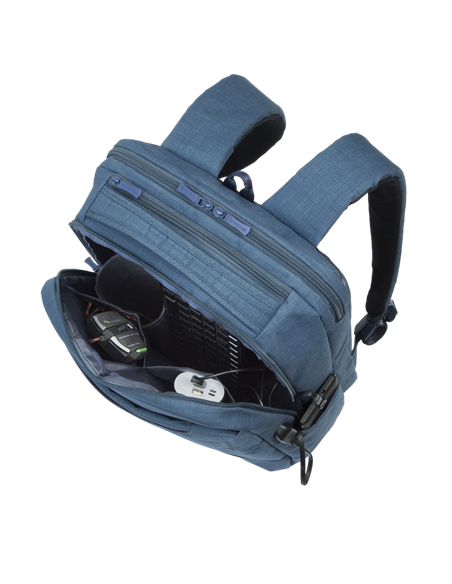Rucsac pentru Laptop RivaCase Biscayne, 17.3", Poliester, Albastru