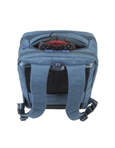 Rucsac pentru Laptop RivaCase Biscayne, 17.3", Poliester, Albastru