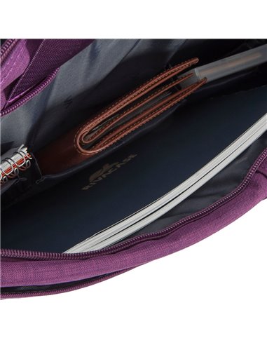 Сумка для ноутбука Rivacase Biscayne, 15.6", Полиэстер, Фиолетовый