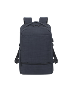 Rucsac pentru Laptop RivaCase Biscayne, 17.3", Poliester, Negru