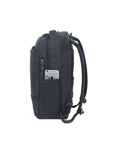 Rucsac pentru Laptop RivaCase Biscayne, 17.3", Poliester, Negru
