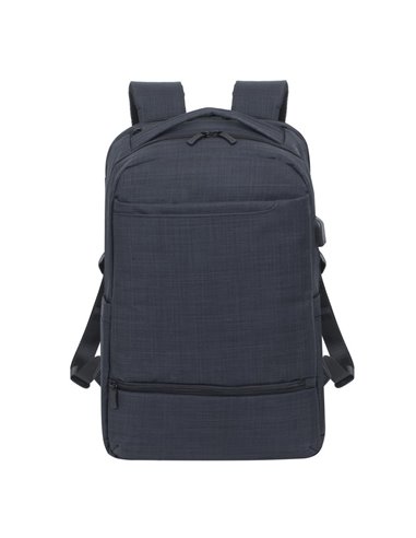 Rucsac pentru Laptop RivaCase Biscayne, 17.3", Poliester, Negru