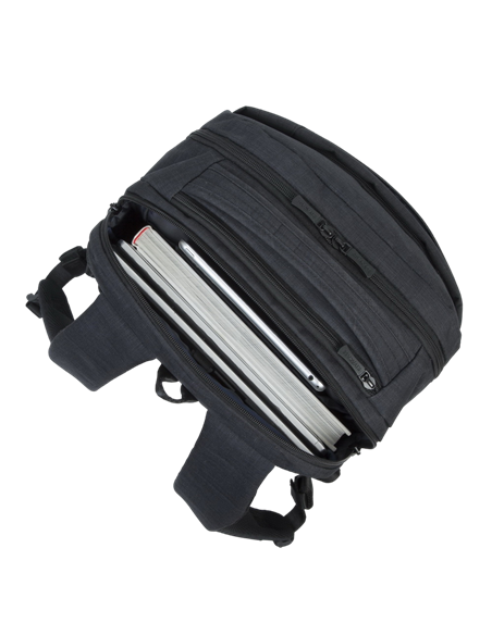 Rucsac pentru Laptop RivaCase Biscayne, 17.3", Poliester, Negru