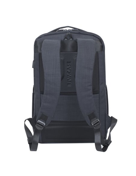 Rucsac pentru Laptop RivaCase Biscayne, 17.3", Poliester, Negru