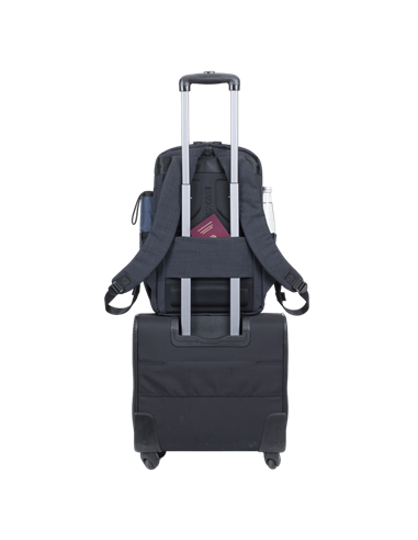 Rucsac pentru Laptop RivaCase Biscayne, 17.3", Poliester, Negru