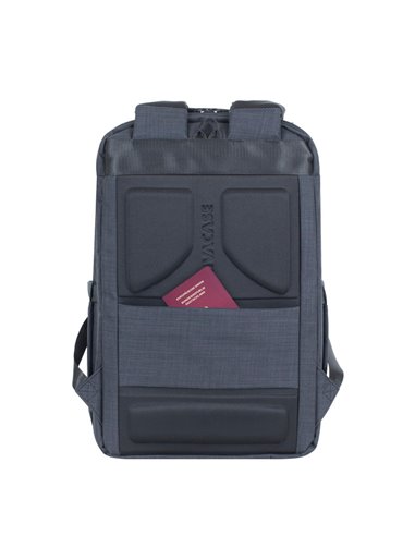 Rucsac pentru Laptop RivaCase Biscayne, 17.3", Poliester, Negru