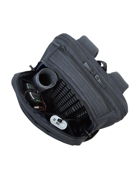 Rucsac pentru Laptop RivaCase Biscayne, 17.3", Poliester, Negru