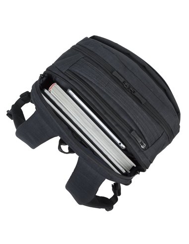 Rucsac pentru Laptop RivaCase Biscayne, 17.3", Poliester, Negru