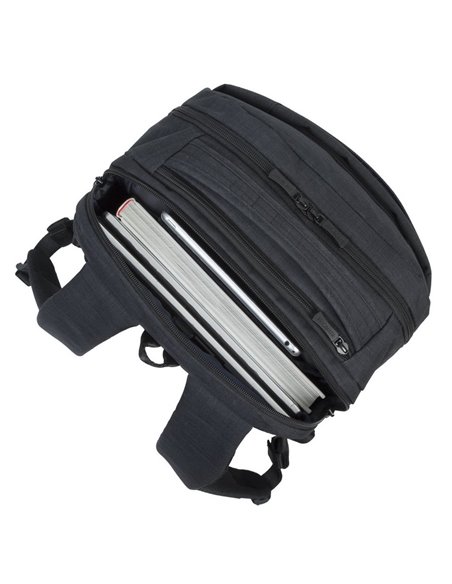 Рюкзак для ноутбука RivaCase Biscayne, 17.3", Полиэстер, Чёрный