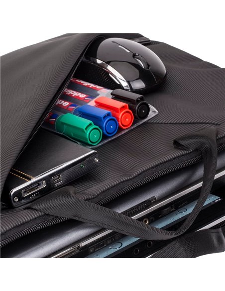 Geantă pentru Laptop Rivacase Tivoli, 15.6", Poliester, Gri