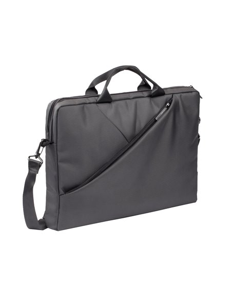 Geantă pentru Laptop Rivacase Tivoli, 15.6", Poliester, Gri