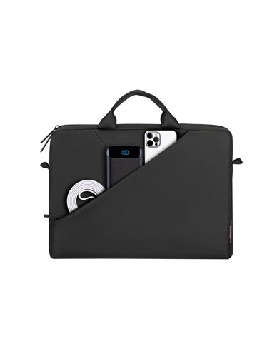 Geantă pentru Laptop Rivacase Tivoli, 15.6", Poliester, Gri