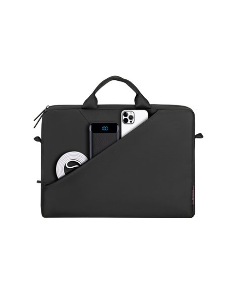 Geantă pentru Laptop Rivacase Tivoli, 15.6", Poliester, Gri