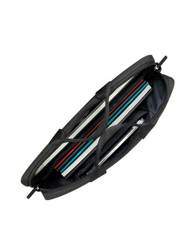 Geantă pentru Laptop Rivacase Tivoli, 15.6", Poliester, Gri