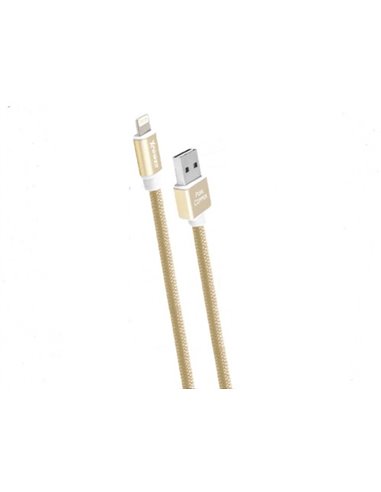 Cablu încărcare și sincronizare Xpower Type-C cable Nylon, USB Type-A/Type-C, 1m, Auriu