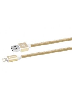 Кабель для зарядки и синхронизации Xpower Micro cable Nylon, USB Type-A/micro-USB, 1м, Золотистый 2