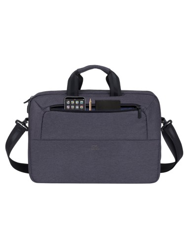 Geantă pentru Laptop Rivacase Suzuka, 15.6", Poliester, Negru