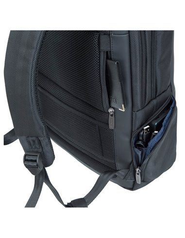 Rucsac pentru Laptop RivaCase Narita, 15.6", Poliester, Negru