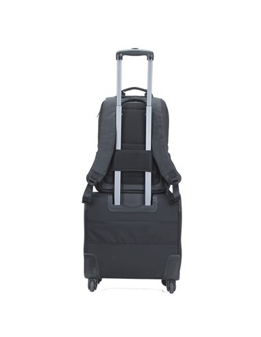 Rucsac pentru Laptop RivaCase Narita, 15.6", Poliester, Negru