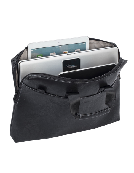 Geantă pentru Laptop RivaCase Orly, 16", Poliester, Negru