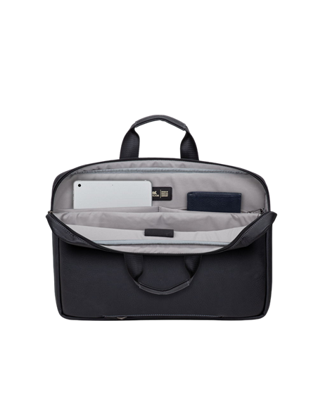 Geantă pentru Laptop RivaCase Orly, 16", Poliester, Negru