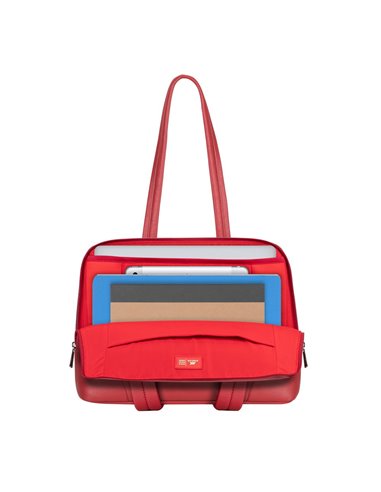 Geantă pentru Laptop RivaCase Orly, 14", Poliester, Roșu