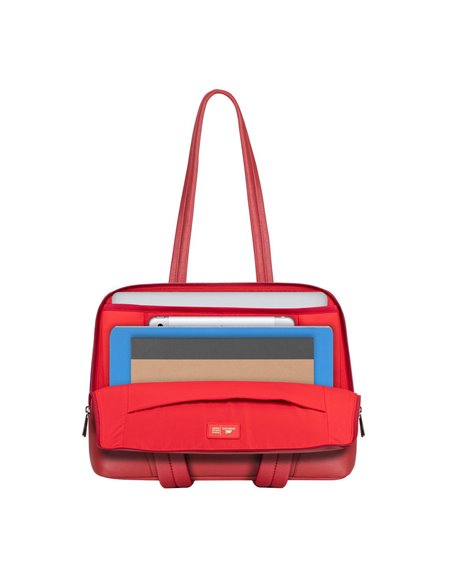 Geantă pentru Laptop RivaCase Orly, 14", Poliester, Roșu Geantă pentru Laptop RivaCase Orly, 14", Poliester, Roșu