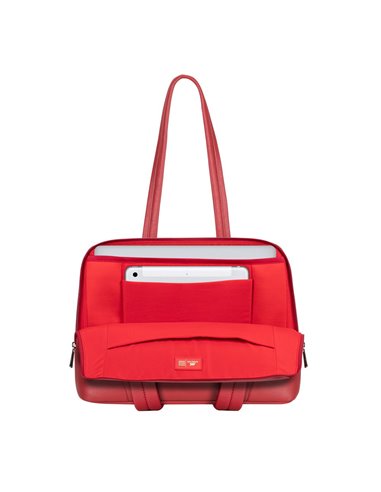 Geantă pentru Laptop RivaCase Orly, 14", Poliester, Roșu