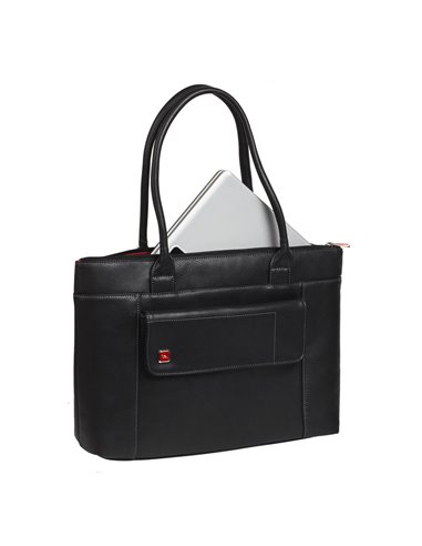 Geantă pentru Laptop RivaCase Orly, 15.6", Poliester, Negru