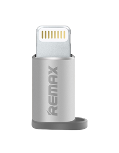 Adaptor USB Remax RA-USB2, Micro-USB/Lightning, Argintiu