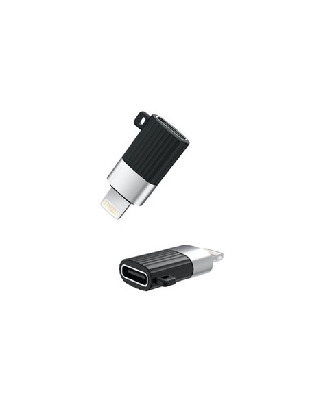 Адаптер USB XO NB149B, micro-USB (F)/Lightning, Чёрный
