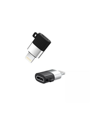 Adaptor USB XO NB149B, micro-USB (F)/Lightning, Negru