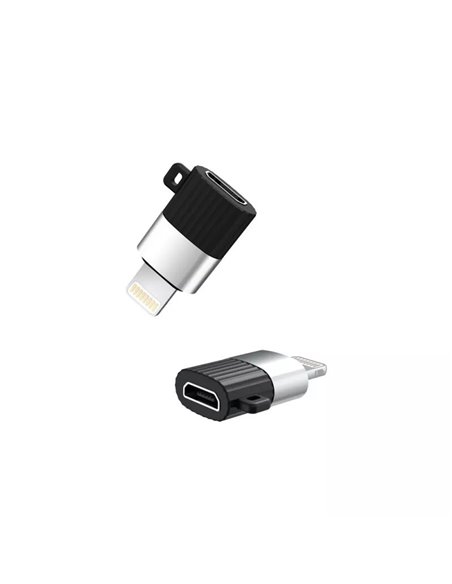 Adaptor USB XO NB149B, micro-USB (F)/Lightning, Negru