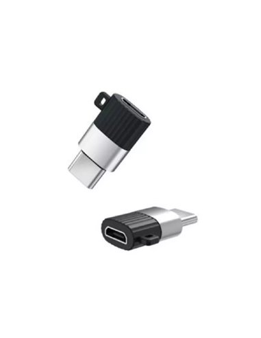 Adaptor USB XO NB149A, micro-USB (F)/USB Type-C, Negru
