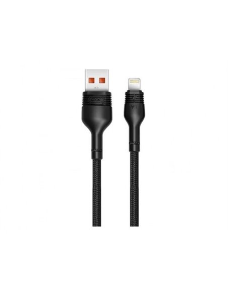Кабель для зарядки и синхронизации XO NB55, USB Type-A/Lightning, 1м, Чёрный Кабель для зарядки и синхронизации XO NB55, USB Type-A/Lightning, 1м, Чёрный