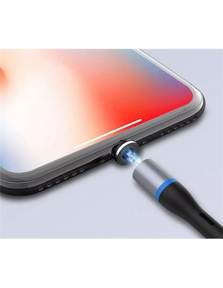 Кабель для зарядки и синхронизации XO NB125, USB Type-A/Lightning, 1м, Чёрный