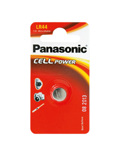 Дисковые батарейки Panasonic LR-44EL, LR44, 1шт.