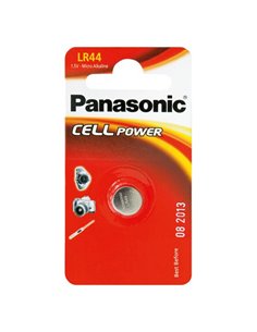 Дисковые батарейки Panasonic LR-44EL, LR44, 1шт. 2