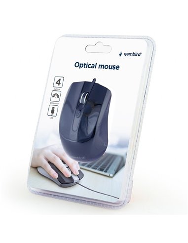 Mouse Gembird MUS-4B-01, Negru
