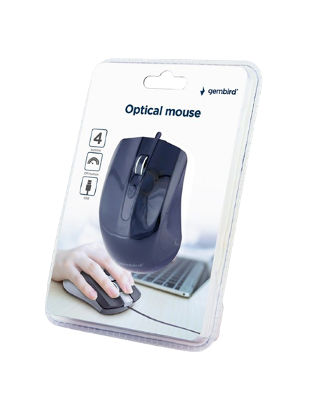 Mouse Gembird MUS-4B-01, Negru