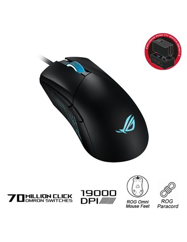 Gaming Mouse ASUS ROG Gladius III, Negru