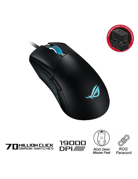 Gaming Mouse ASUS ROG Gladius III, Negru Gaming Mouse ASUS ROG Gladius III, Negru