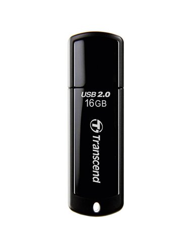 USB Flash накопитель Transcend JetFlash 350, 16Гб, Чёрный