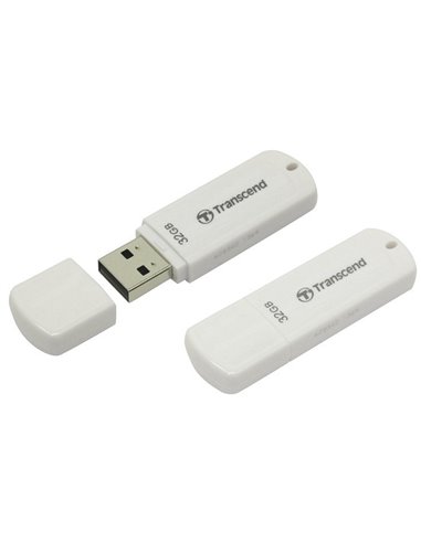Memorie USB Transcend JetFlash 370, 32GB, Alb