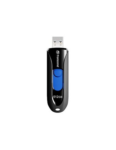 USB Flash накопитель Transcend JetFlash 790, 512Гб, Черный/Синий