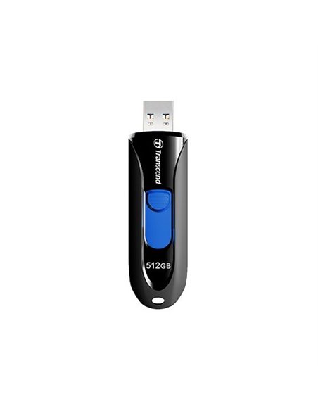 USB Flash накопитель Transcend JetFlash 790, 512Гб, Черный/Синий